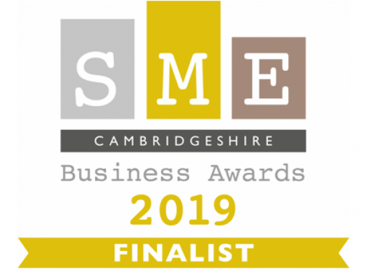 We're finalists in the Cambridgeshire SME Business Awards 